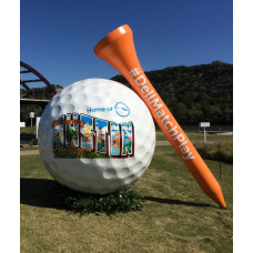 Пластиковая скульптура гольфный мяч 